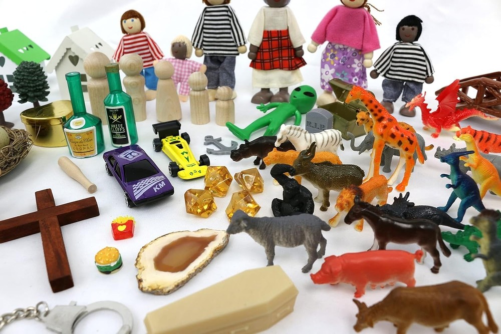 Sand Tray Play Therapy Basic Starter Kit - 100+ Pieces