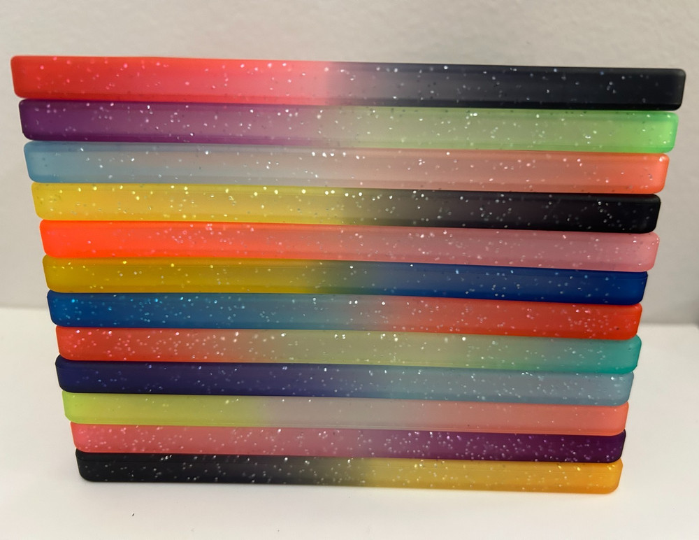 3 PSA Graded Card Slab Bumpers Guards Multicolor Gradient
