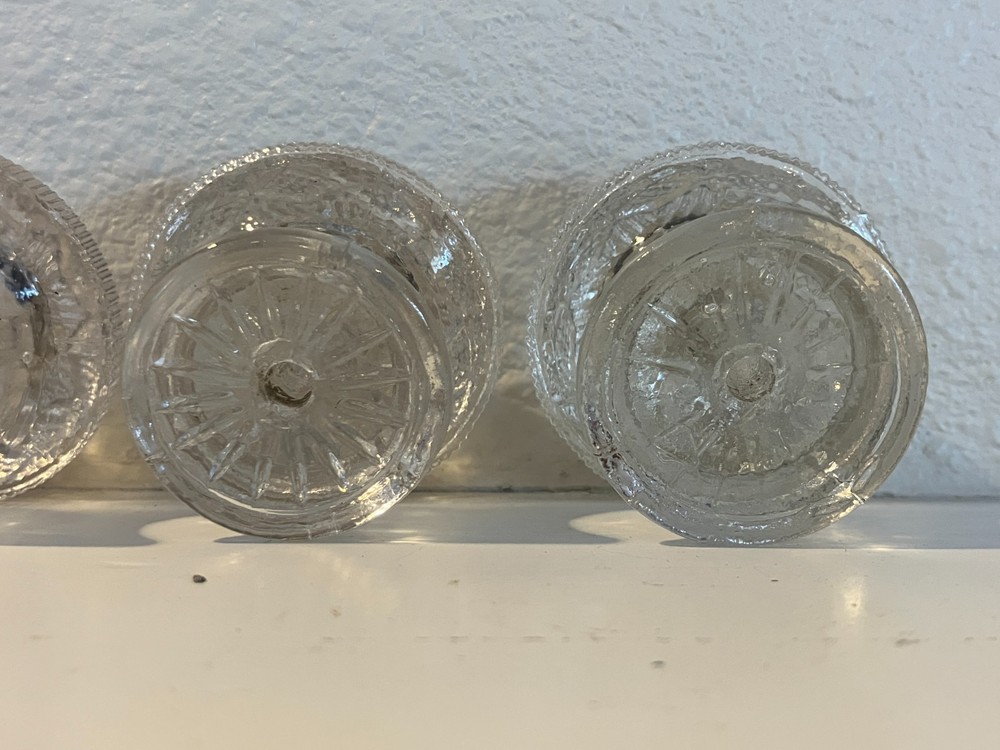 Early Old Antique Pressed / Sandwich Glass Cabinet / Drawer Pulls / Knobs