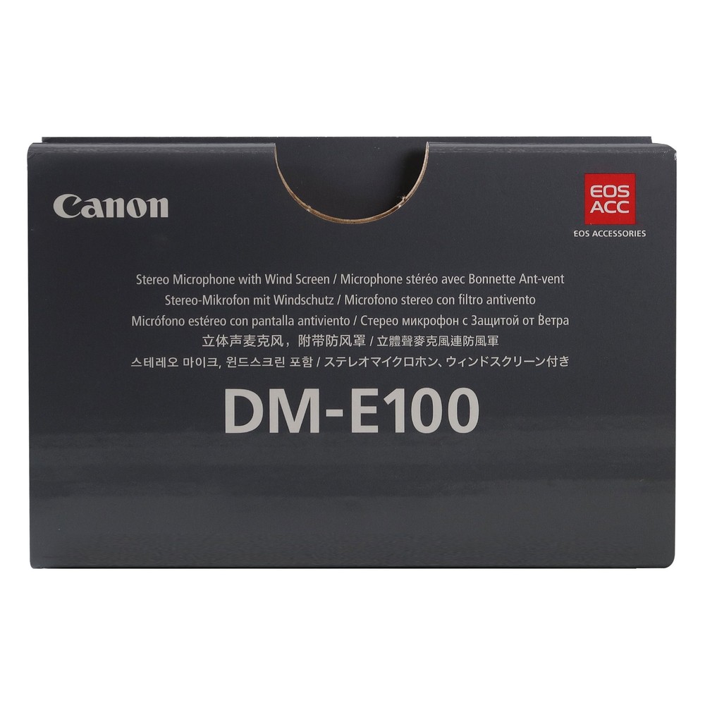 Canon DM-E100 Stereo Microphone with Wind Screen (Black)