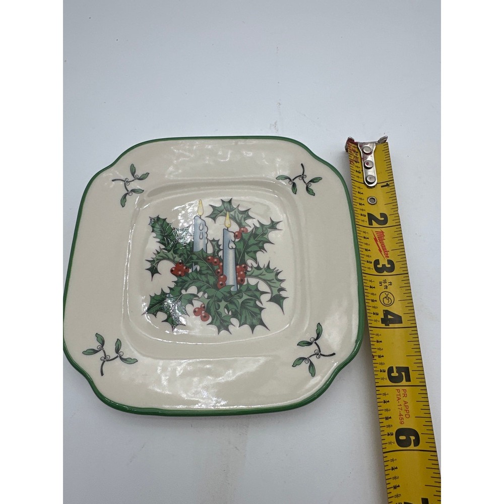 Spode 2005 Replacement square Decorating Tree World Christmas small 6" plate