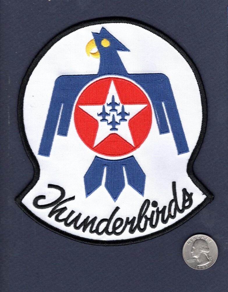 USAF THUNDERBIRDS Flight Demonstration Team Squadron 6" Jacket Patch