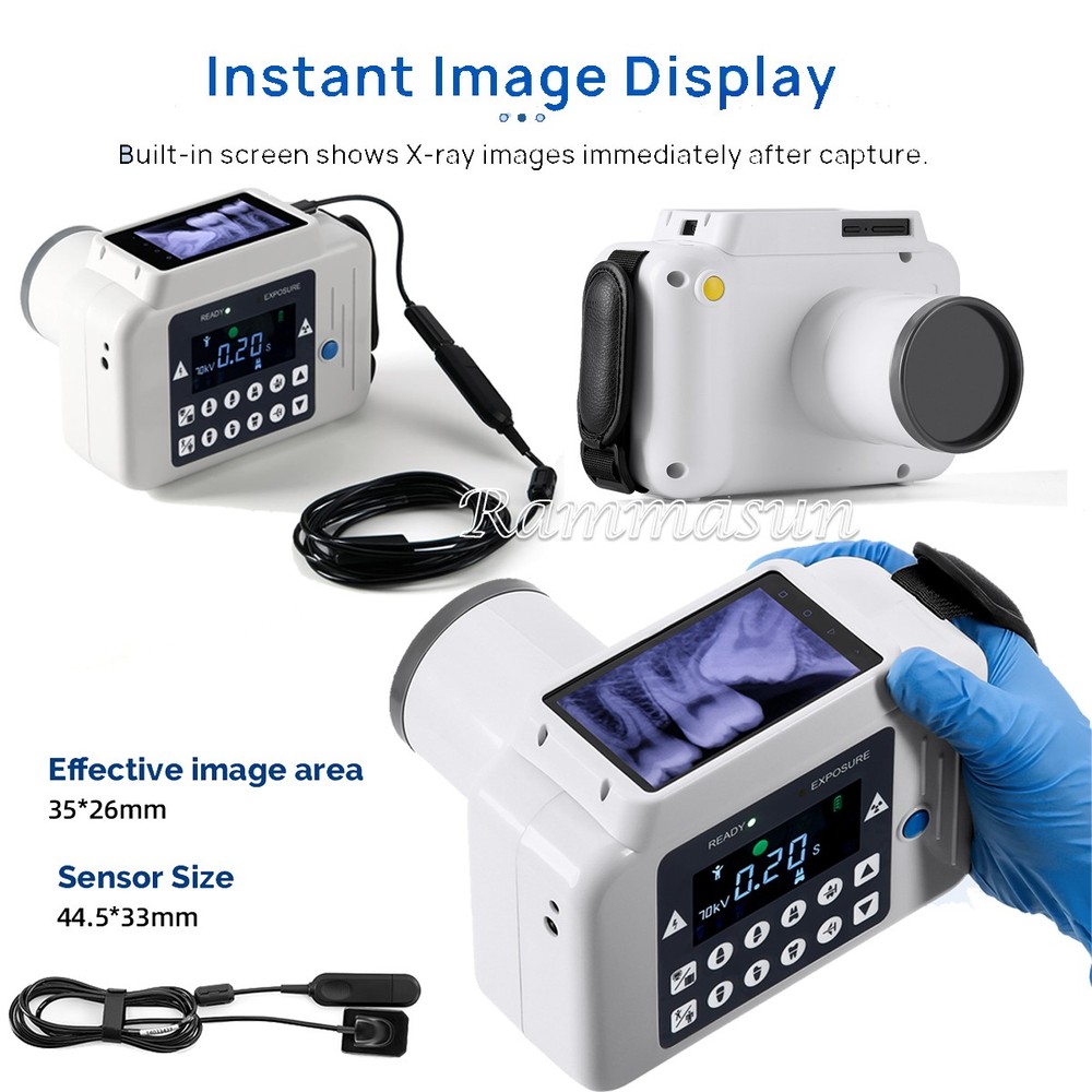 Dental Mobile Unit System X-Ray Digital Machine Sensor High Frequency No Shield