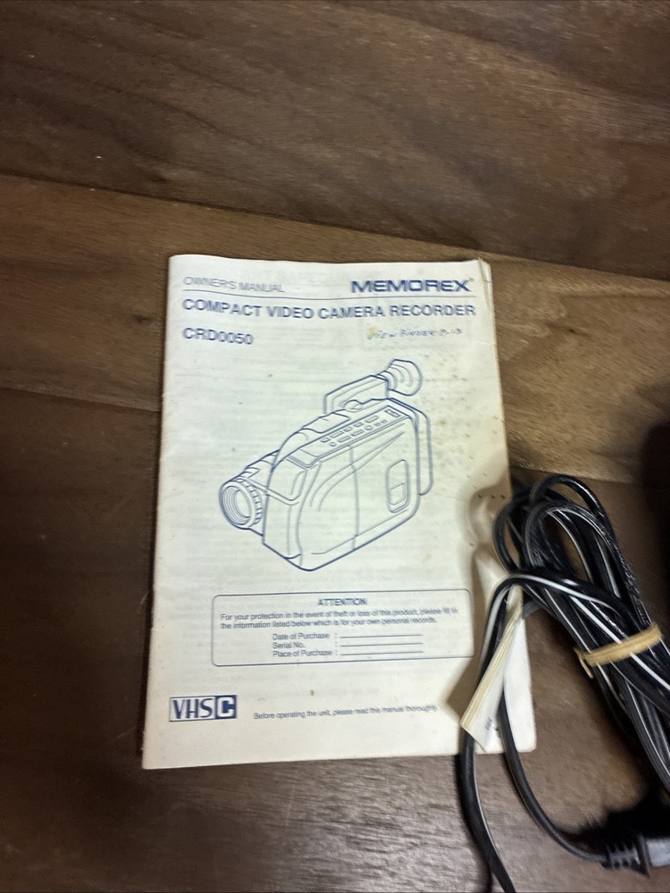 Compact Video Recorder Memorex Model # CRD0050