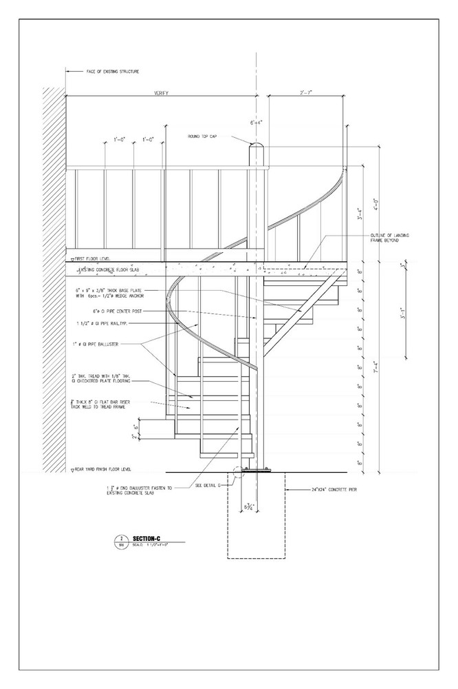 Stair shop drawings
