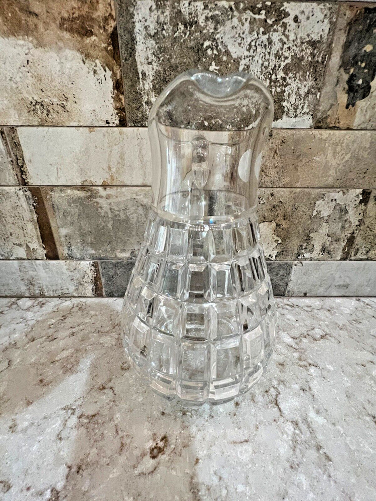Block Crystal Ice Pitcher...NWT
