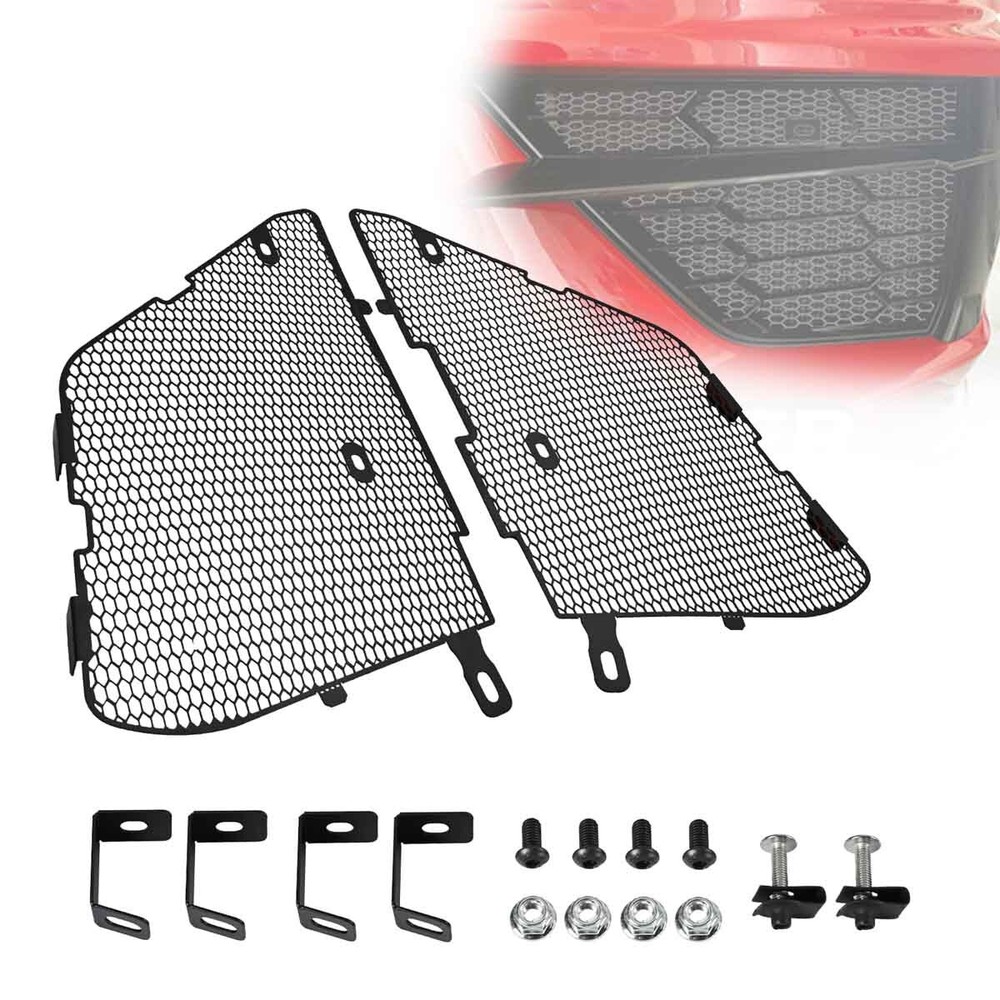For Corvette C8 Z51 20-2024 Side Intake Mesh Grille +Front Grill Radiator Guard