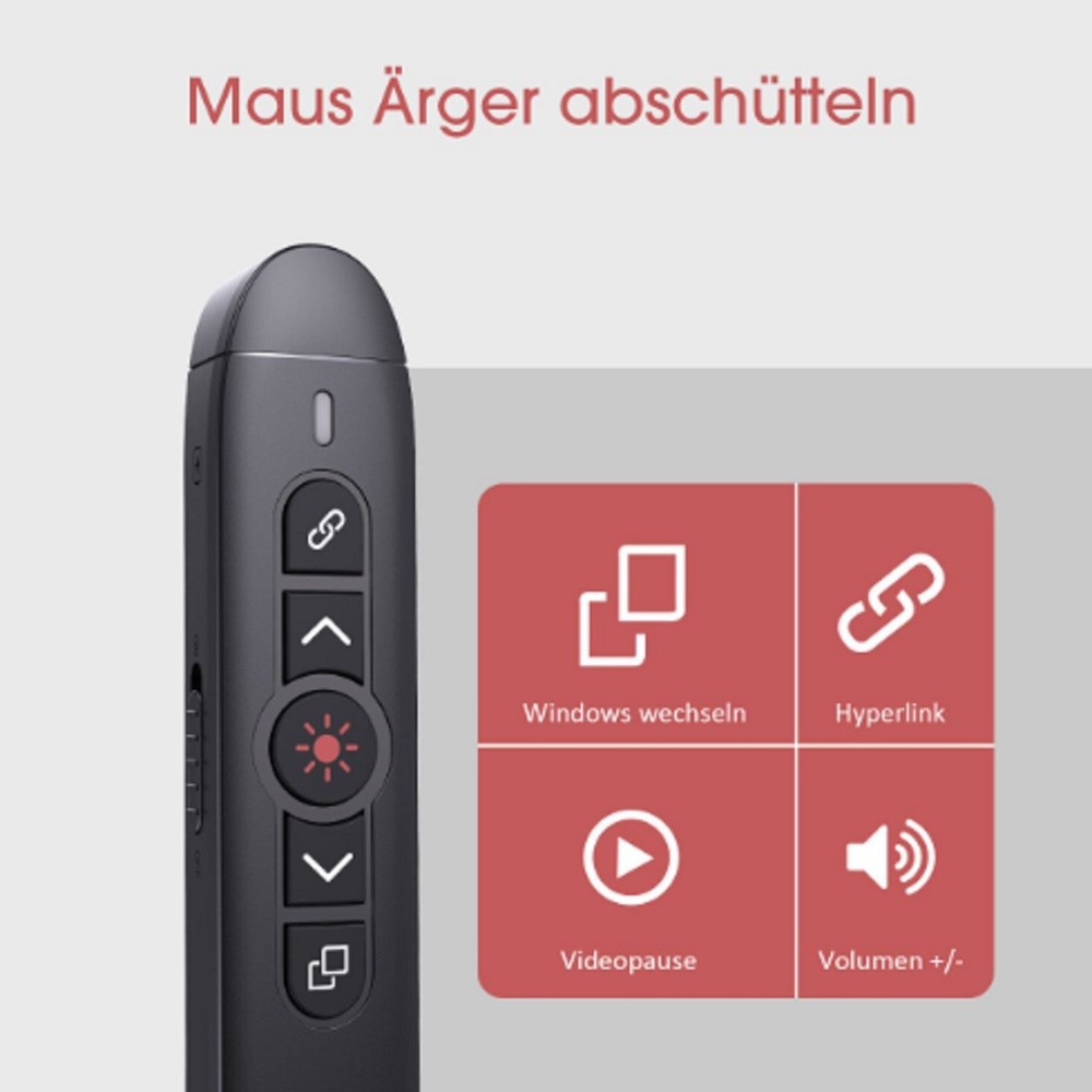 VicTsing Wireless Presenter PC276A Remote Laser Pointer