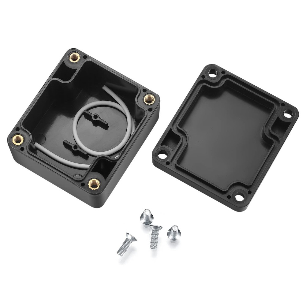 Project Box, 4 Pcs Electrical Junction 4 Small Boxes, black