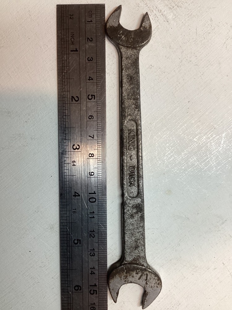 King Dick Double Open End Spanner 1/4W - 3/16W WhitworthFC
