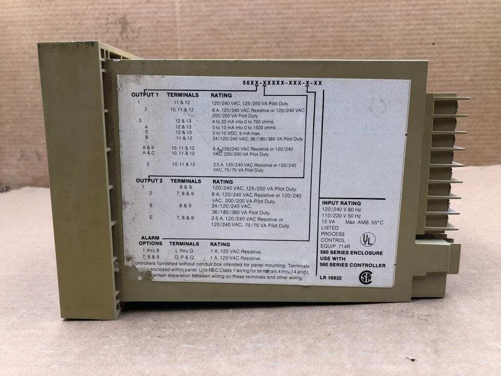 Barber-Colman 560 Series Microprocessor Controller 120/240V 110/220V 15VA