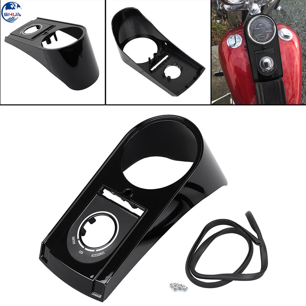ABS Plastic Speedometer Speedo Dash Panel Cover Housing For Harley Night Train