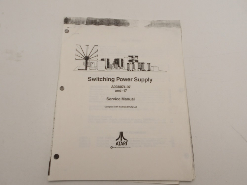 Atari :  Switching  Power  Supply  Service  Manual