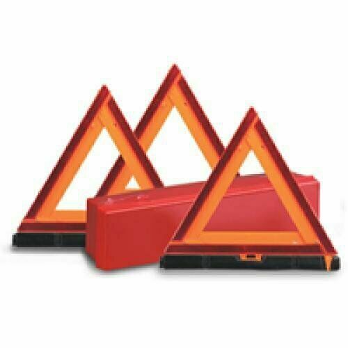 3pk Early Warning Safety Triangle Kit (w/case)