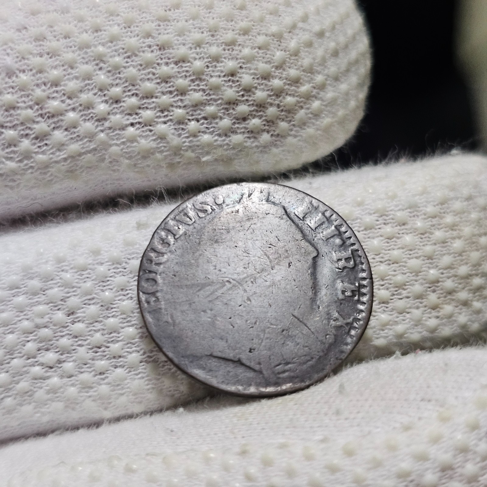 1774 Farthing Early America Revolutionary War Era Swollen Dies Colonial Coin