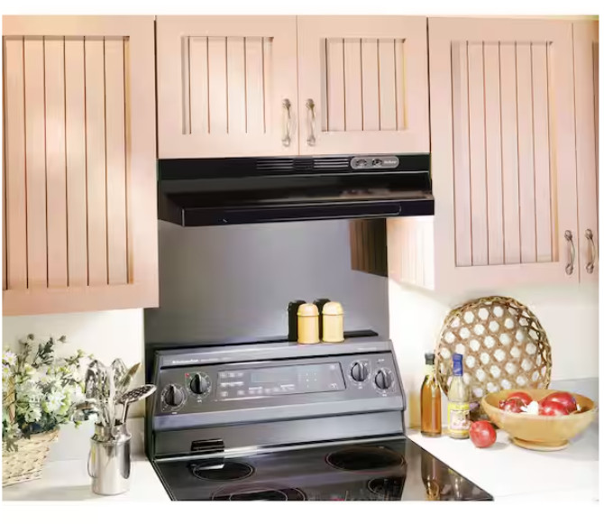 Broan-NuTone RL6200 Series 30" Ductless Under Cabinet Range Hood w/Light - Black