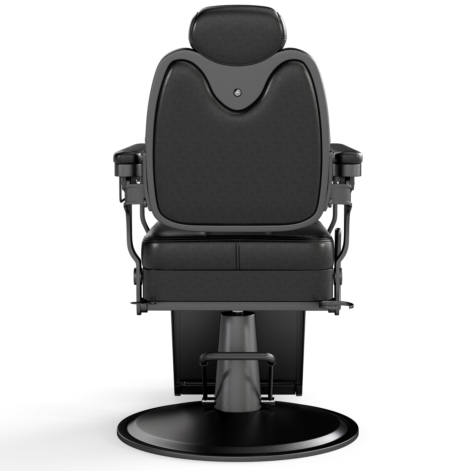 Black Recline All Purpose Vintage Barber Chair Hydraulic Heavy Duty Salon Beauty