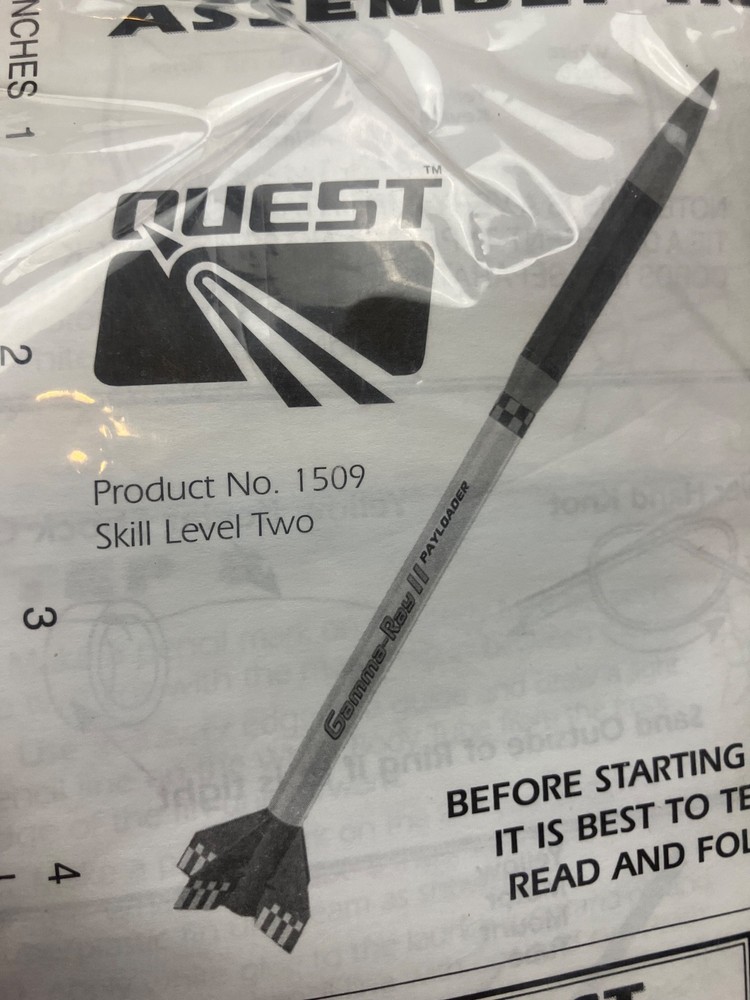 Quest Gamma Ray Payloader - Unique Parts useful for scratch scale models -Sealed