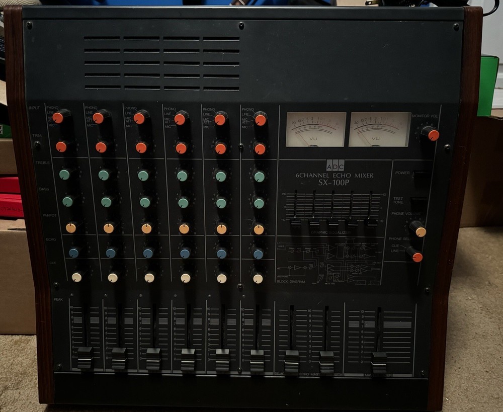 Vintage ADC 6-Channel Echo Mixer SX-100P