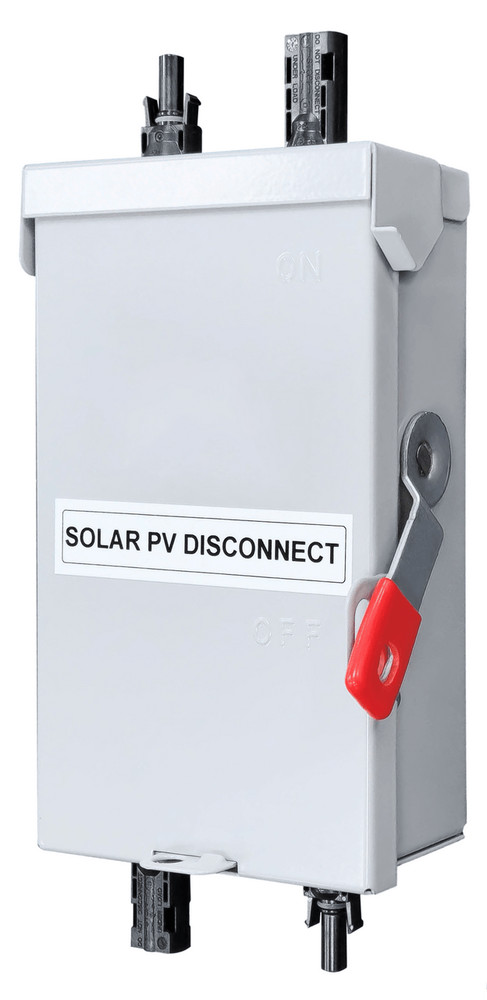 Solar PV Disconnect, 12 / 24 / 36 / 48 V DC Shut off switch, Assembled in US