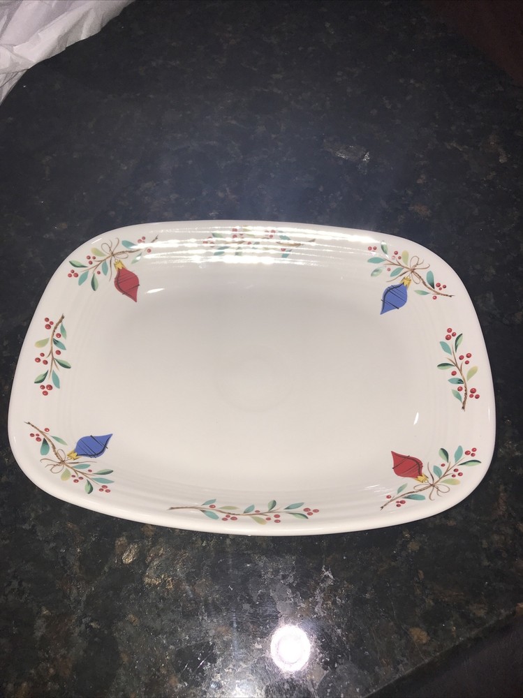 Fiestaware Nutcracker Rectangular Serving Platter 12 x 9 x 1.5" USA NEW