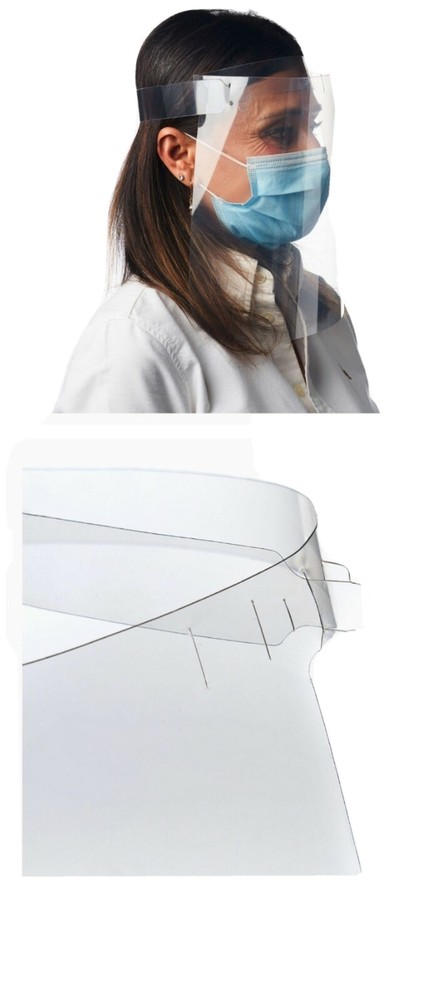 500 Pack Plastic Face Shields - Protective Face Shield for Adults Adjustable