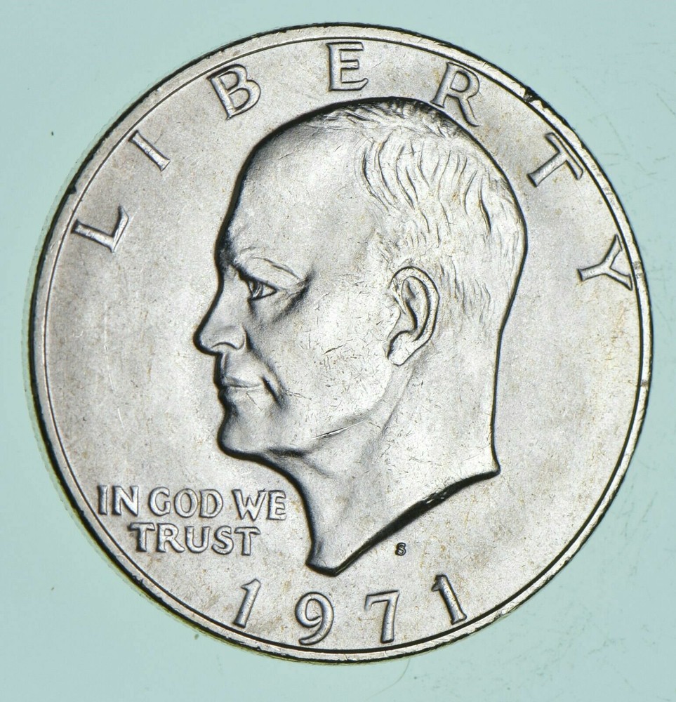 SPECIALLY MINTED 1971-S Eisenhower Dollar 40% SILVER - BU Unc MS