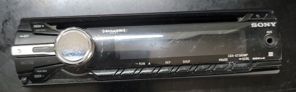 SONY CDX-GT360MP FACEPLATE ONLY