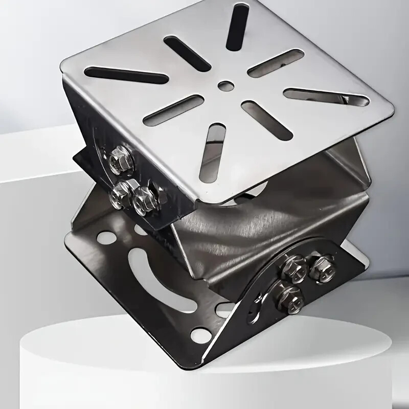 CCTV Security Camera 3-axis Joint Mount, Stainless Steel Universal Joint Brack