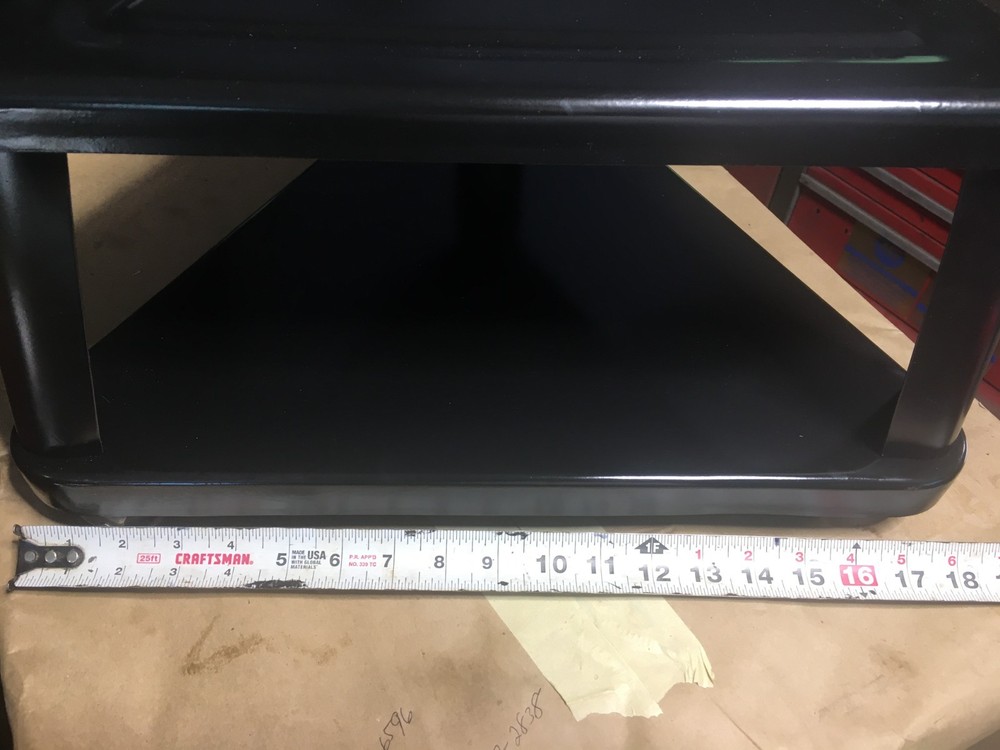 Mechanics Rolling Triangular Seat W/Shelf Vintage