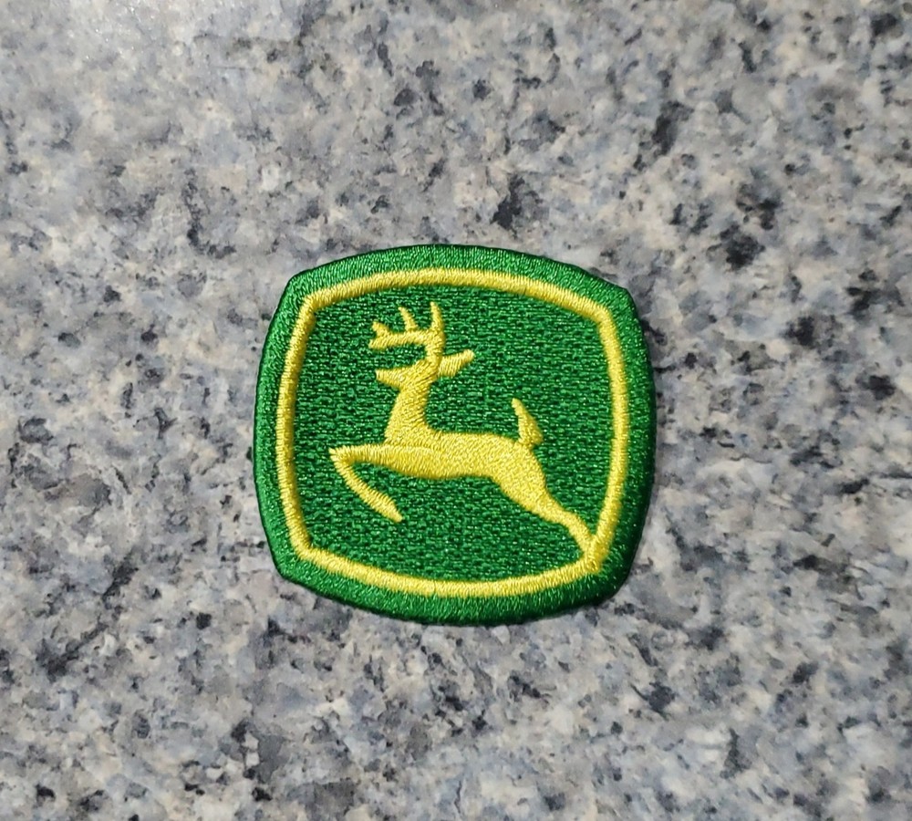 JOHN DEERE Embroidered Iron-On Patch 2"