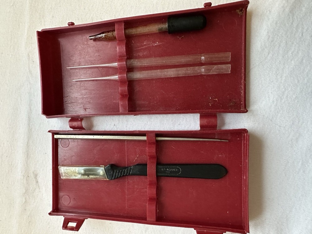 Clay Adams Dissection Kit w/ Case & 5 Tools~ Vintage
