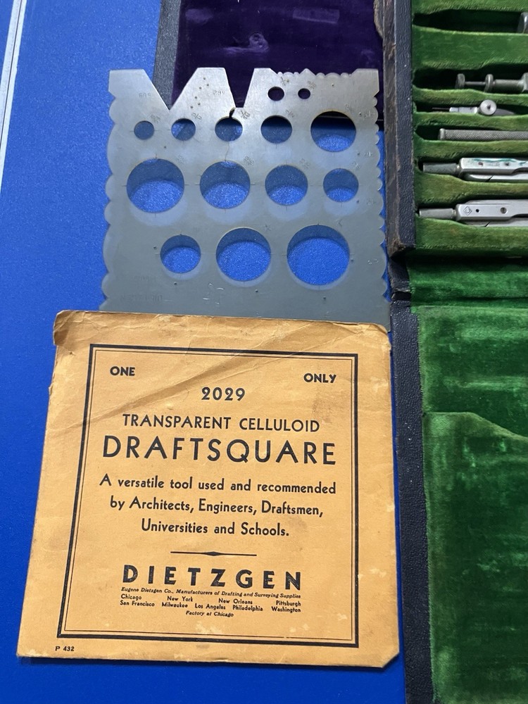 Eugene Dietzgen Vintage Drafting Instruments Set
