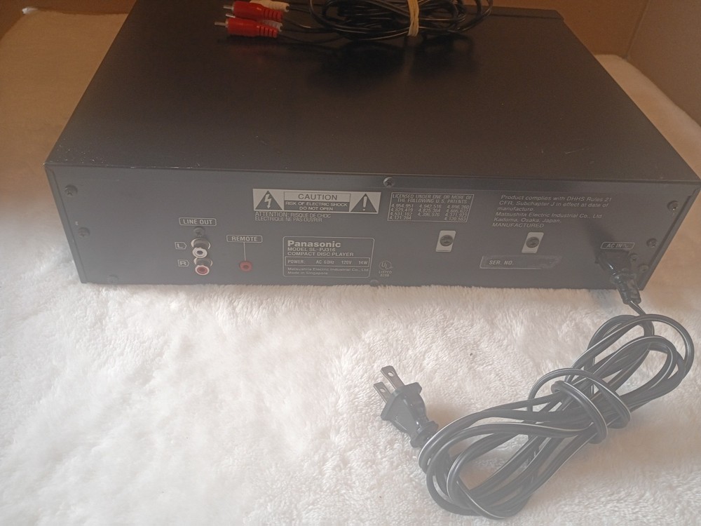 Panasonic SL-PJ316 MASH 4DAC Digital System CD Player