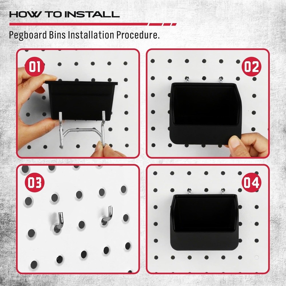 Ultimate 121-Piece Pegboard Hooks Set, Pegboard Accessories with Metal Hooks,...
