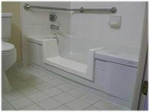 Walk-In Bath Tub Shower Easy Step Through Insert DIY Conversion Senior Mobility