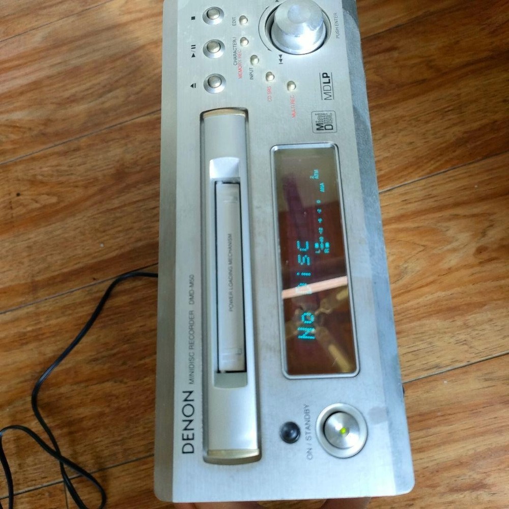 DENON MD Deck DMD-M50 Denon Powered On Verified MD Playback tested unit only
