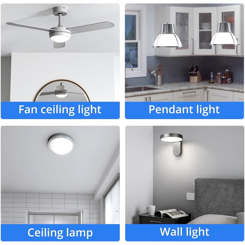 3.93in Ceiling Fan LED Light Replacement Professional Dimmable 18W AC120V