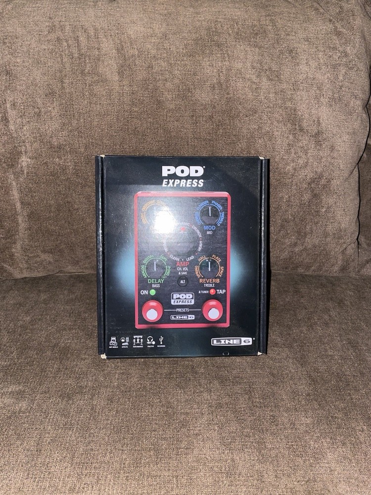 Line 6 POD Express Multi-Effects Processor for Electric Guitar Reverb Chorus