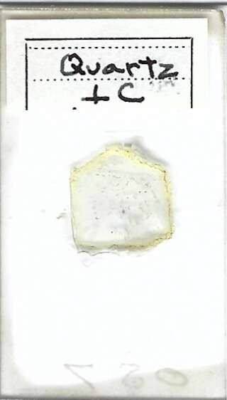 Quartz ⟂C Petrographic Microscope Slide (OS-7)