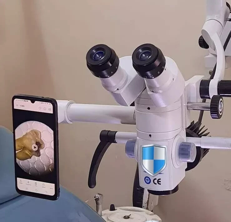 DENTAL MICROSCOPE FIVE STEP WITH LCD, CAMERA &phone Attachment Accessories