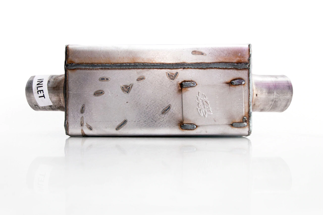 2 SPINTECH MUFFLERS 6441 Pro Street series 3" Center In/Out