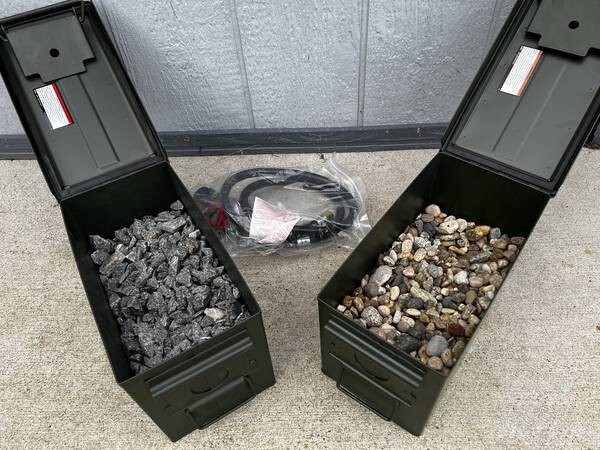 Portable Propane Fire Pit AMMO FIREBOX INCLUDES 1LB BOTTLE ADAPTOR