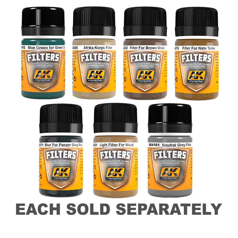 AK Interactive Excellent Quality Easy to Use Filters Modelling Kit 35mL Bottle