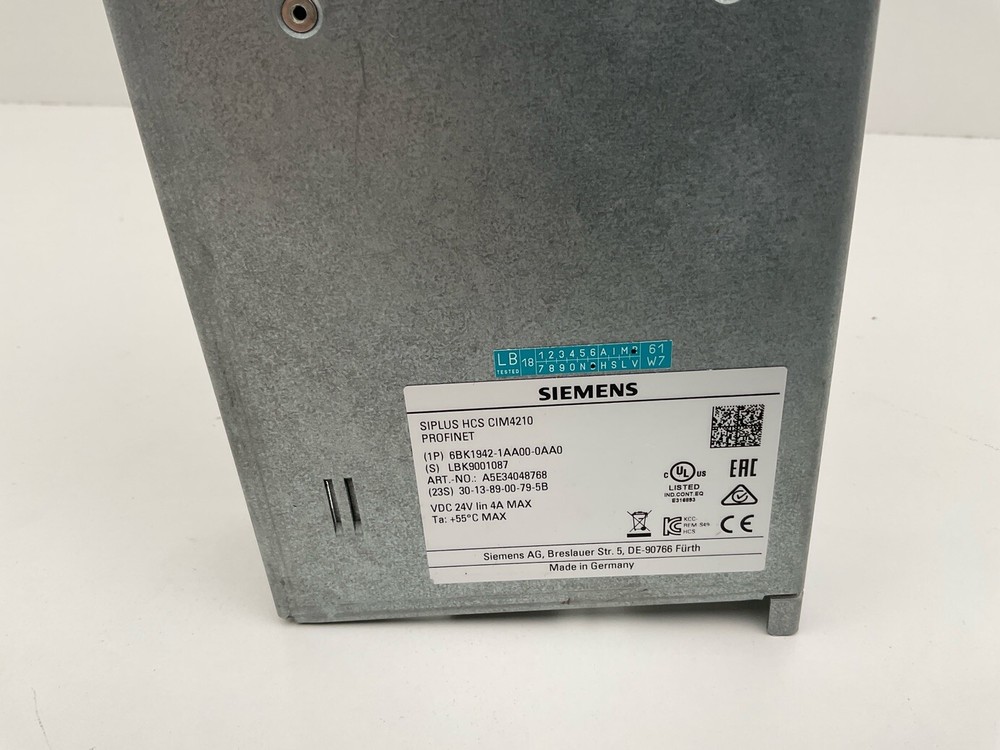 Siemens 6BK1942-1AA00-0AA0 SIPLUS HCS4200 CIM4210 Central Interface Module