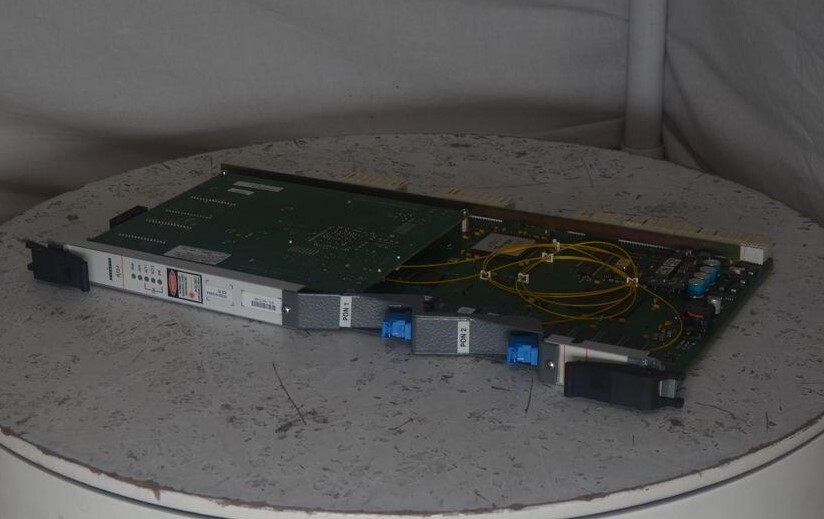 ALCATEL PLT2-F 7340 PON Line Termination Module 3FE50161ABAB SEE NOTES