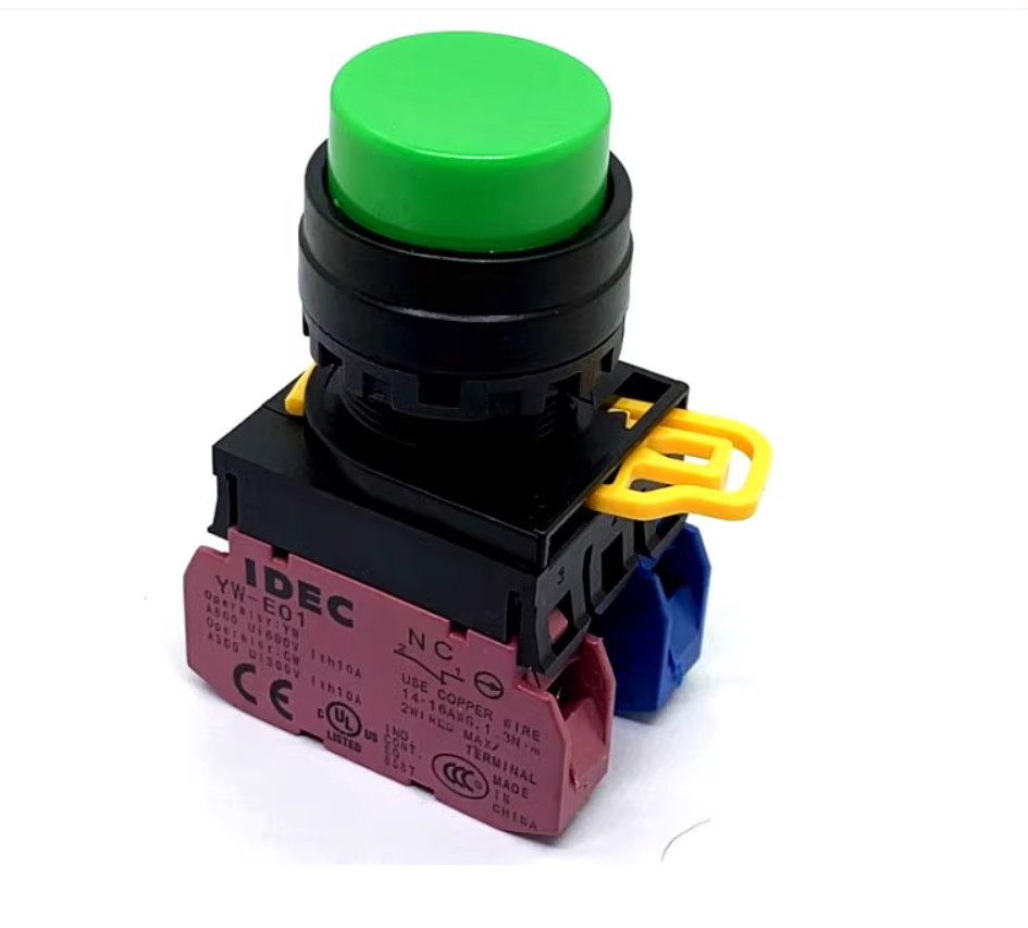 1PC New IDEC Self-reset button without light YW1B-M2E01B 1NC black #LL