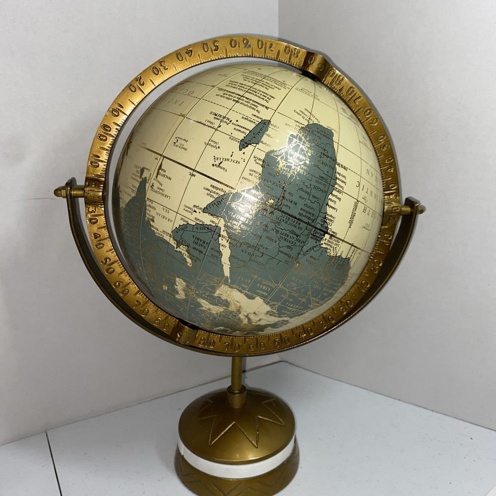 Drexel Heritage World Globe - Rotates - Gold - 8”