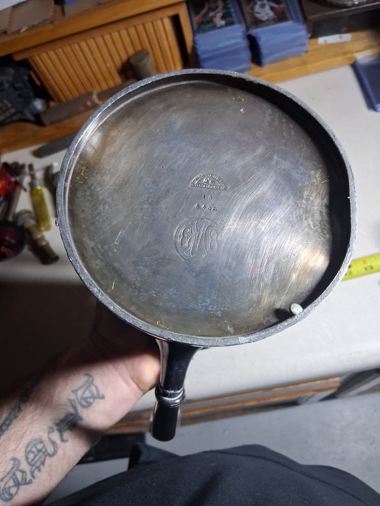 MERIDEN B. Co. - Antique Silver Plate Coffee / Teapot 64 Oz