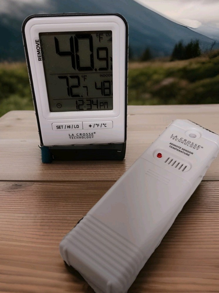 🥥 La Crossr Tech. White Wireless Temperature🆕️NO BOX‼️AS SHOWN👇